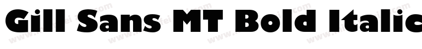 Gill Sans MT Bold Italic字体转换